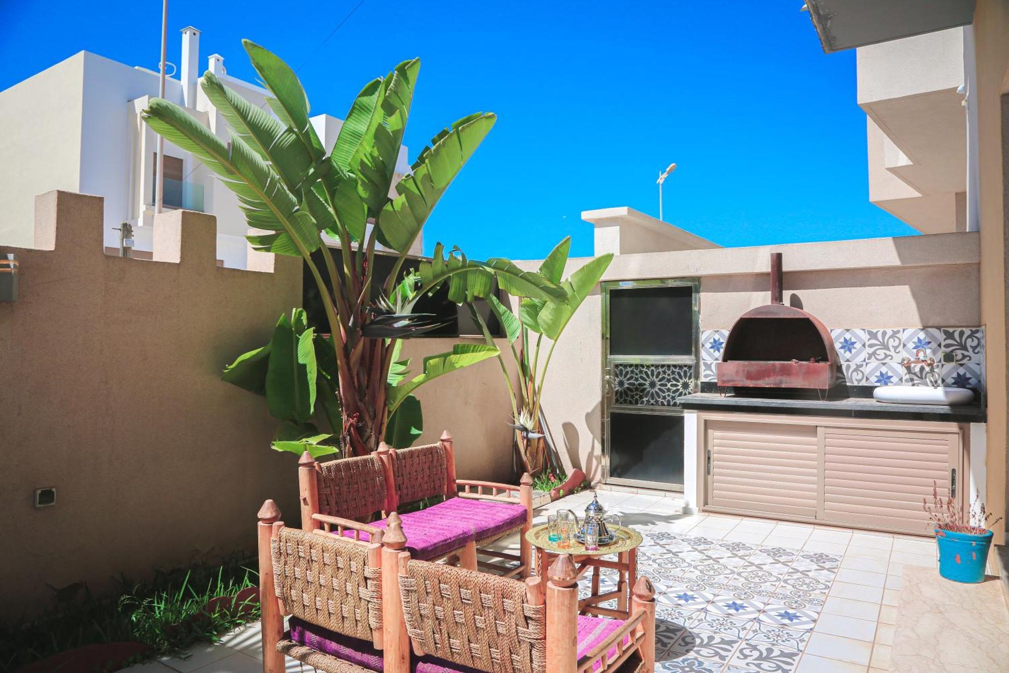 Villa Moderne A 5 Min De La Plage Avec Jardin Et 3 Salons Esauira Exterior foto